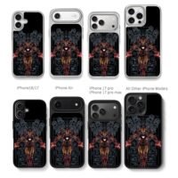 Marvel Iron Man tech blueprint art Chris Brown Phone Case Black Electroplated Silver For Iphone 11 To 17