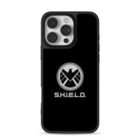 Marvel SHIELD eagle circular logo iPhone 16 Pro Max Black Case