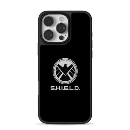 Marvel SHIELD eagle circular logo iPhone 16 Pro Max Black Case