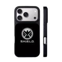 Marvel SHIELD eagle circular logo iPhone 17 Pro Max Black Case