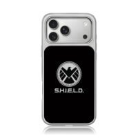 Marvel SHIELD eagle circular logo iPhone 17 Pro Max Electroplated Silver Case1