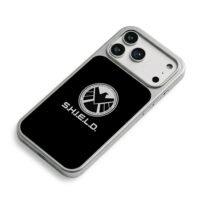 Marvel SHIELD eagle circular logo iPhone 17 Pro Max Electroplated Silver Case2