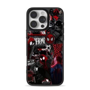 Marvel Spider-Man Miles collage Phone Case for iPhone 11-17 & Samsung Galaxy S24-S26