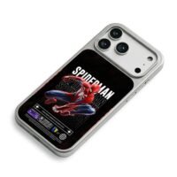 Marvel Spiderman streetwear graphic iPhone 17 Pro Max Electroplated Silver Case2