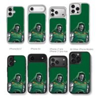 MarvelDoctorDoomGreenCloak Chris Brown Phone Case Black Electroplated Silver For Iphone 11 To 17