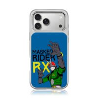 Masked Rider RX cartoon hero iPhone 17 Pro Max Electroplated Silver Case1