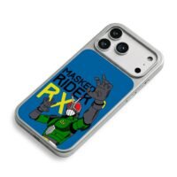 Masked Rider RX cartoon hero iPhone 17 Pro Max Electroplated Silver Case2