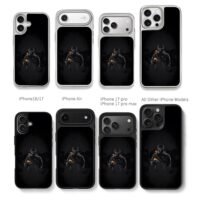 Masked tactical soldier firing gun Chris Brown Phone Case Black Electroplated Silver For Iphone 11 To 17