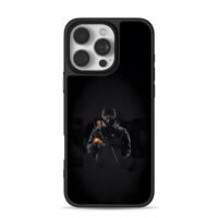 Masked tactical soldier firing gun iPhone 16 Pro Max Black Case
