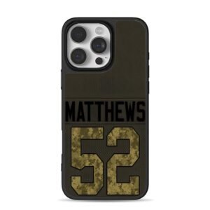 Matthews 52 camo jersey print Phone Case for iPhone 11-17 & Samsung Galaxy S24-S26