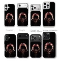 Maverick Top Gun striped helmet Chris Brown Phone Case Black Electroplated Silver For Iphone 11 To 17