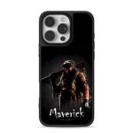 Maverick US soldier rifle drip art Phone Case for iPhone 11-17 & Samsung Galaxy S24-S26