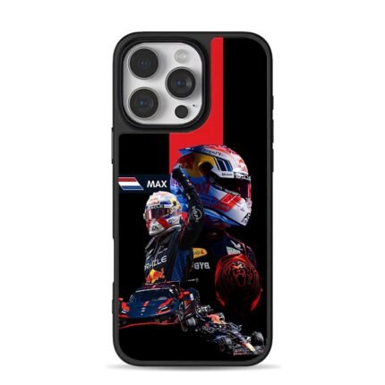 Max Red Bull F1 race cars helmets iPhone 16 Pro Max Black Case