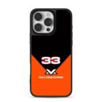 Max Verstappen 33 F1 orange black Phone Case for iPhone 11-17 & Samsung Galaxy S24-S26