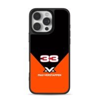 Max Verstappen 33 F1 orange black Phone Case for iPhone 11-17 & Samsung Galaxy S24-S26