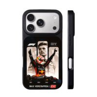 Max Verstappen 33 Red Bull F1 car iPhone 17 Pro Max Black Case