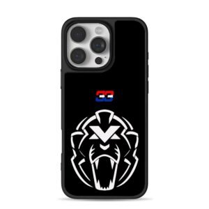 Max Verstappen 33 white lion logo iPhone 16 Pro Max Black Case