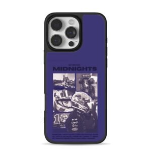 Max Verstappen F1 Midnights collage iPhone 16 Pro Max Black Case