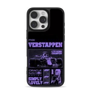 Max Verstappen F1 Red Bull champion iPhone 16 Pro Max Black Case
