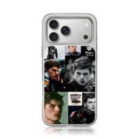 Max Verstappen F1 Red Bull collage iPhone 17 Pro Max Electroplated Silver Case1