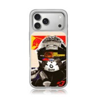 Max Verstappen F1 Red Bull helmet iPhone 17 Pro Max Electroplated Silver Case1