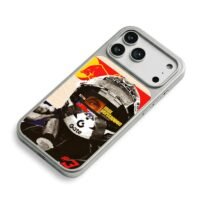 Max Verstappen F1 Red Bull helmet iPhone 17 Pro Max Electroplated Silver Case2