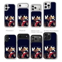Max Verstappen Red Bull 4x F1 Champ Chris Brown Phone Case Black Electroplated Silver For Iphone 11 To 17