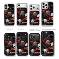 Max Verstappen Red Bull F1 33 champ Chris Brown Phone Case Black Electroplated Silver For Iphone 11 To 17