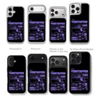 Max Verstappen Red Bull F1 Champ Chris Brown Phone Case Black Electroplated Silver For Iphone 11 To 17