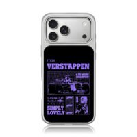 Max Verstappen Red Bull F1 Champ iPhone 17 Pro Max Electroplated Silver Case1