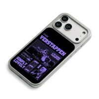 Max Verstappen Red Bull F1 Champ iPhone 17 Pro Max Electroplated Silver Case2