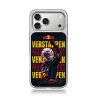 Max Verstappen Red Bull F1 cheer iPhone 17 Pro Max Electroplated Silver Case1