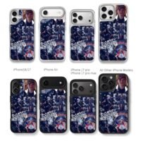 Max Verstappen Red Bull F1 collage Chris Brown Phone Case Black Electroplated Silver For Iphone 11 To 17