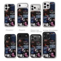 Max Verstappen Red Bull F1 collage Chris Brown Phone Case Black Electroplated Silver For Iphone 11 To 17