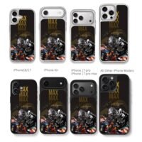 Max Verstappen Red Bull F1 collage Chris Brown Phone Case Black Electroplated Silver For Iphone 11 To 17