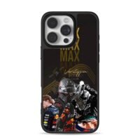 Max Verstappen Red Bull F1 collage iPhone 16 Pro Max Black Case