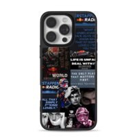 Max Verstappen Red Bull F1 collage iPhone 16 Pro Max Black Case