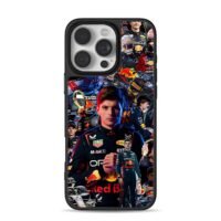 Max Verstappen Red Bull F1 collage Phone Case for iPhone 11-17 & Samsung Galaxy S24-S26