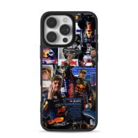 Max Verstappen Red Bull F1 collage Phone Case for iPhone 11-17 & Samsung Galaxy S24-S26