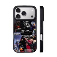 Max Verstappen Red Bull F1 collage iPhone 17 Pro Max Black Case