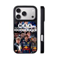 Max Verstappen Red Bull F1 collage iPhone 17 Pro Max Black Case