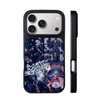 Max Verstappen Red Bull F1 collage iPhone 17 Pro Max Black Case