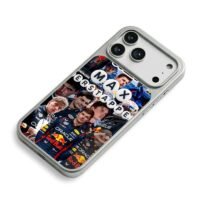 Max Verstappen Red Bull F1 collage iPhone 17 Pro Max Electroplated Silver Case2