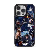 Max Verstappen Red Bull F1 race art iPhone 16 Pro Max Black Case
