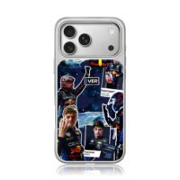 Max Verstappen Red Bull F1 race art iPhone 17 Pro Max Electroplated Silver Case1