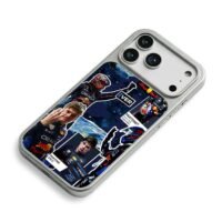 Max Verstappen Red Bull F1 race art iPhone 17 Pro Max Electroplated Silver Case2