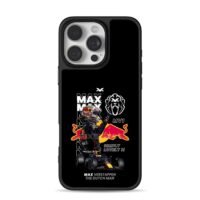Max Verstappen Red Bull F1 racecar iPhone 16 Pro Max Black Case