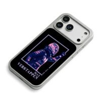 Max Verstappen Red Bull F1 racer iPhone 17 Pro Max Electroplated Silver Case2