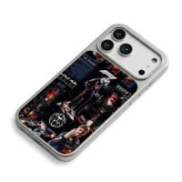 Max Verstappen Red Bull F1 racing iPhone 17 Pro Max Electroplated Silver Case2