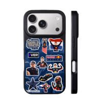 Max Verstappen Red Bull F1 stickers iPhone 17 Pro Max Black Case